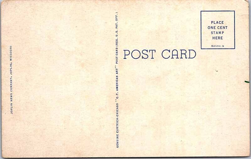 Postcard BRIDGE SCENE Cassville Missouri MO AM9859