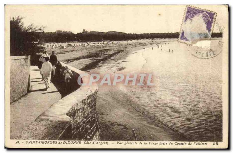 Old Postcard St Georges de Didonne Generale Cue the Beach taking the path of ...