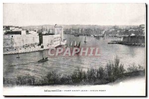 Postcard Old Fort Saint Jean Marseille Vieux Port