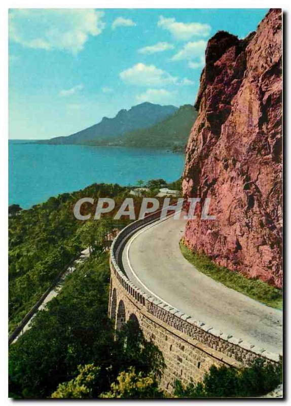 'Postcard Modern Riviera Route L''Esterel Cornice and Red Rocks'