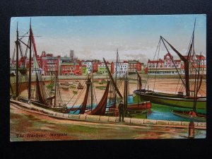 Kent MARGATE The Harbour c1908 Postcard by Delittle Fenwick & Co.