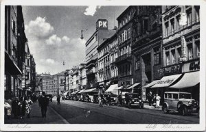 Germany Darmstadt Blick aus dem Schlossportal Marktplatz Vintage Postcard C048