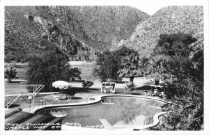 1947 Castle Hot Springs Arizona New Swimming Pool RPPC Postcard 25-11615