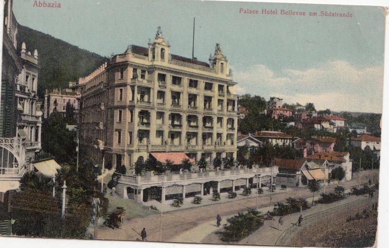 B79785 place hotel bellevue am sudstrasse   abbazia  croatia  front/back image