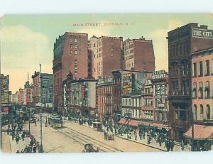 Divided-Back STREET SCENE Buffalo New York NY W2215