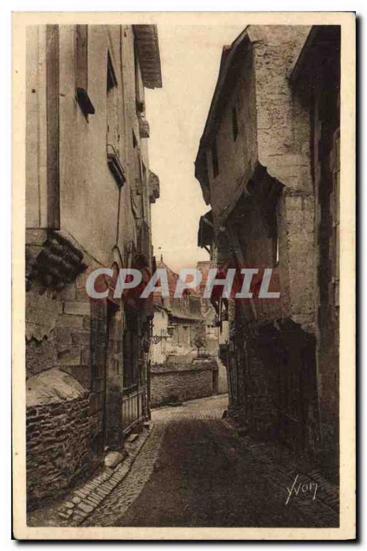 Old Postcard Brittany Ille et Vilaine Vitre Street Pottery Ancient houses on ...