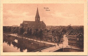 Netherlands Breda Haven Vintage Postcard 09.51