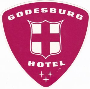 Germany Godesburg Hotel Godesburg Vintage Luggage Labe sk3720