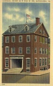 Marshall House - Alexandria, Virginia VA  