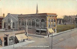 Windsor Canada Curry Hall Armouries Antique Postcard K99061