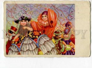 262107 ART DECO Kids CARNIVAL by BERTIGLIA Vintage CCM PC