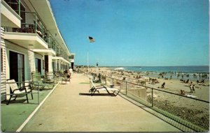 Postcard ME Wells Beach - Driftwinds Motel Motor Inn