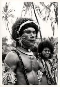 Papua New Guinea, Real Photo Native Papuas, Native Warrior (1930s) RP (18)