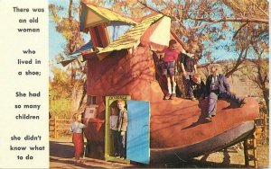 Amusement Children Old Woman's Shoe Rapid City South Dakota Postcard 21-1177