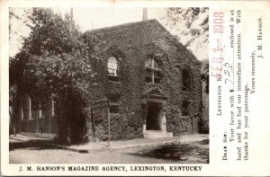 Postcard J.M. Hanson's Magazine Agency in Lexington, Kentucky