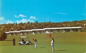 Postcard Utah Mt Carmel Junction Thunderbird Motel Golf Course 1960s 23-365