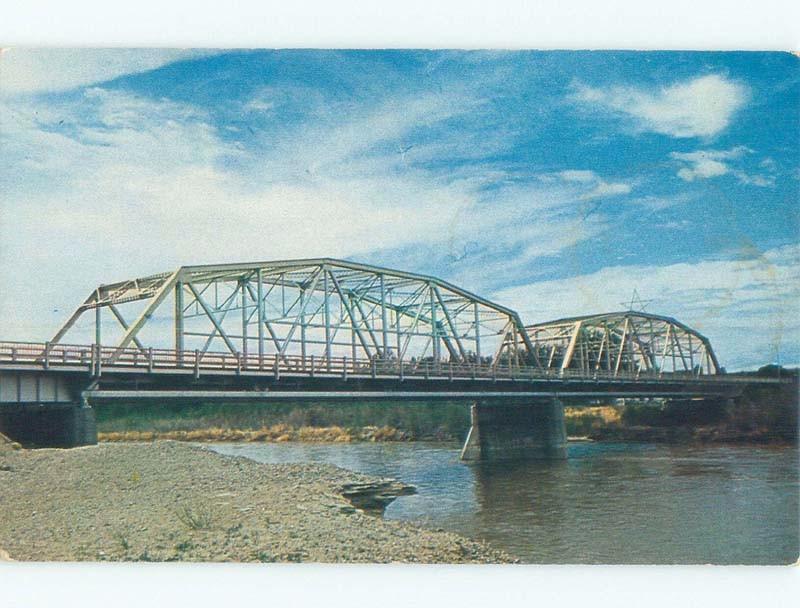 Pre-1980 BRIDGE SCENE Greybull Wyoming WY d4531