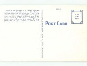 Unused Linen CARILLON TOWER Dayton Ohio OH E6074