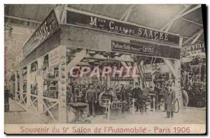 Old Postcard Automotive Remembrance 9th fair of Paris 1906 & # 39automobile