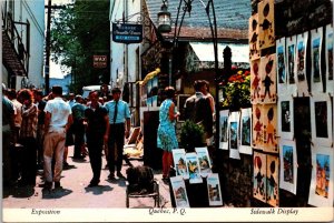 Canada Quebec Sidewalk Display