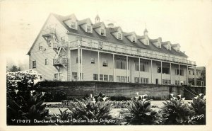 RPPC Postcard 17-077 Dorchester House, Ocean Lake OR  Lincoln County Unposted