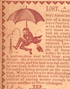 1870s Victorian Comical Story Trade Card The Button Buster F92