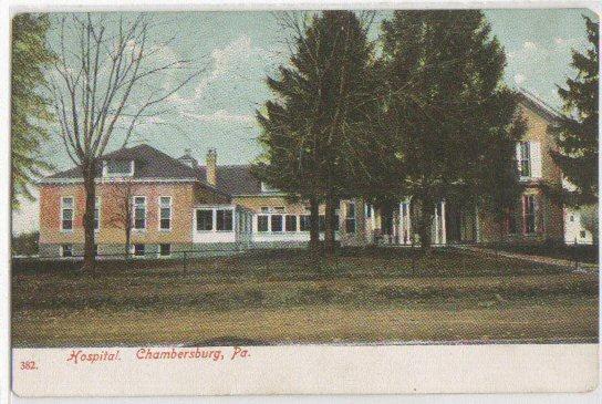 Hospital Chambersburg PA 1908