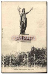 Old Postcard Statue of ARs Philomene