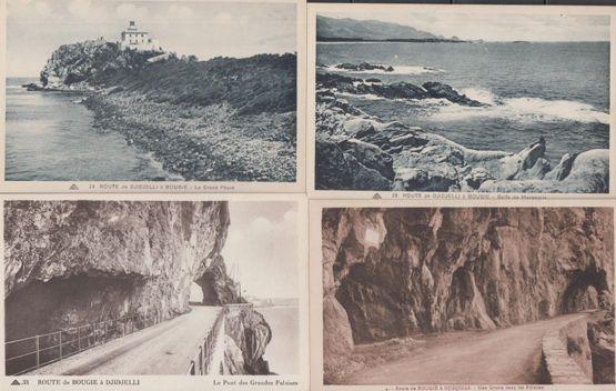 Route de Bougie a Djidjelli A Bougie 4x Old Algeria Algerian Postcard s