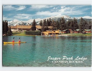 Postcard Jasper Park Lodge, Canadian Rockies, Jasper National Park, Canada