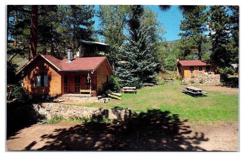 Cliffside Cottages, Estes Park, CO Postcard