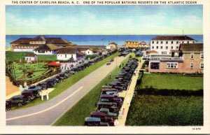 North Carolina Carolina Beach View Showing Center Of Town Curteich