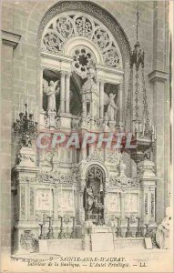 'Old Postcard Sainte Anne d''Auray Interior of the Basilica Altar privilege'