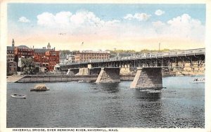 Haverhill Bridge in Haverhill, Massachusetts over Merrimac River.