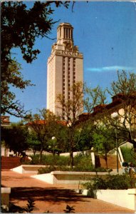 Vtg 1980s University of Texas at Austin Main Building and Tower TX Postcard