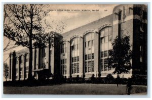 c1910's Edward Little High School Building Auburn Maine ME Antique Postcard