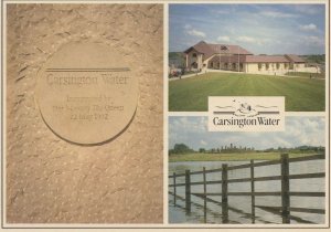 Carsington Water Inaugeration Queen Elizabeth II Stone Derby Postcard