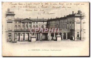 Old Postcard Compiegne Chateau Main Facade