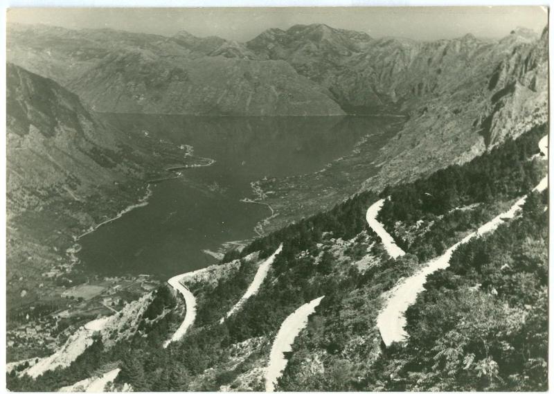 Montenegro, BOKA KOTORSKA, Serpentine, unused real photo Postcard