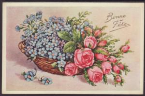 Happy Birthday,Flowers Postcard