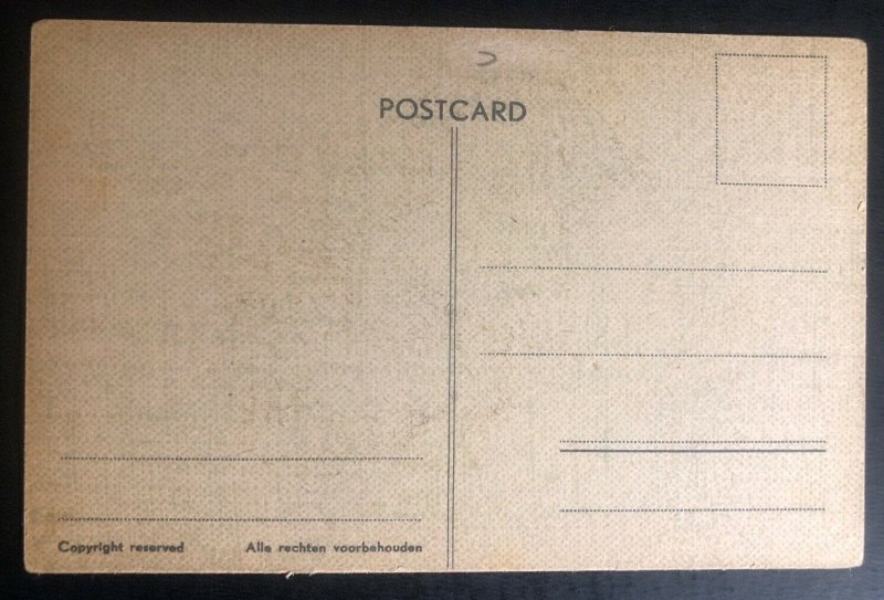 Mint Netherlands Comic Picture Postcard Anti-German WW2