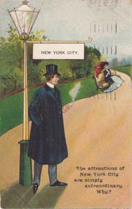 The Attractions of New York City are Extraordinary - pm 1911 - DB
