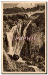 Old Postcard Valley of & # 39Ariege The cascade of Bezines