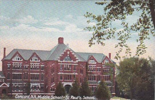 New Hampshire Concord Middle School Saint Pauls School