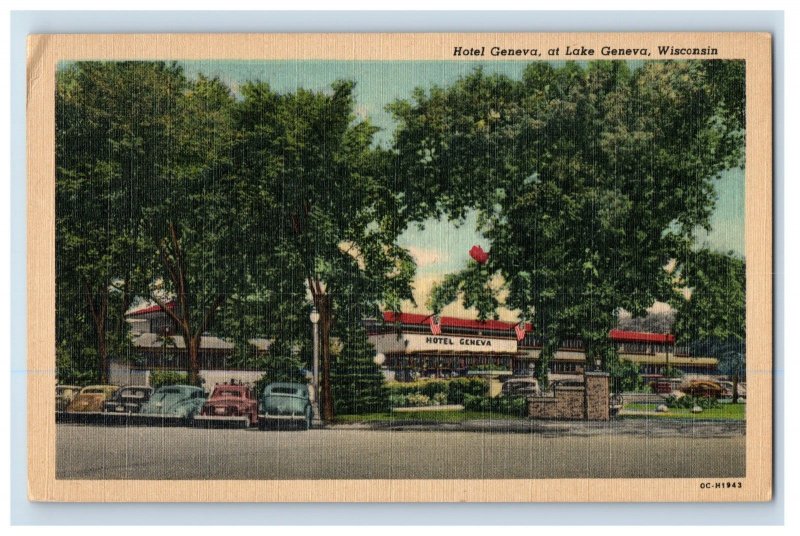 C. 1915-20 Hotel Geneva Wisconsin Postcard F135E