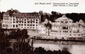 Czech Republic Bad Pöstyén fürdö Vintage Postcard C386