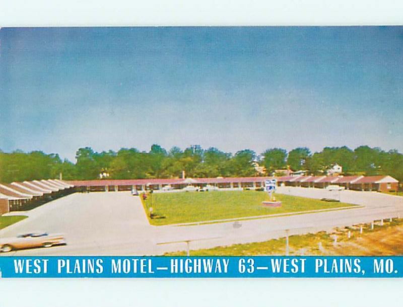 Unused Pre-1980 OLD CARS & WEST PLAINS MOTEL West Plains Missouri MO u3146-13