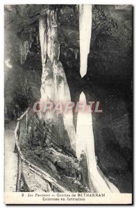 Old Postcard The Pyrenees Betharram Caves training Columns