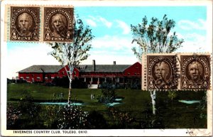 USA Inverness Countrey Club Toledo Ohio Vintage Postcard 09.66