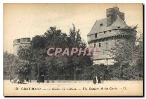 Old Postcard St Malo Chateau du Donjon